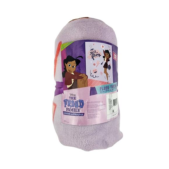 New Disney’s The Proud Family "Girl Power" Plush Blanket 46” x 60” - Picture 4 of 7